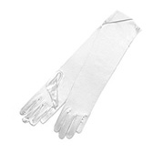 Satin gloves ds 70114 - WHITE (fehér)